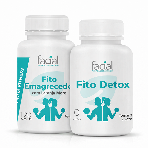 COMBO SECA BARRIGA - Fito Emagrecedor com Laranja moro + Fito Detox em cápsulas