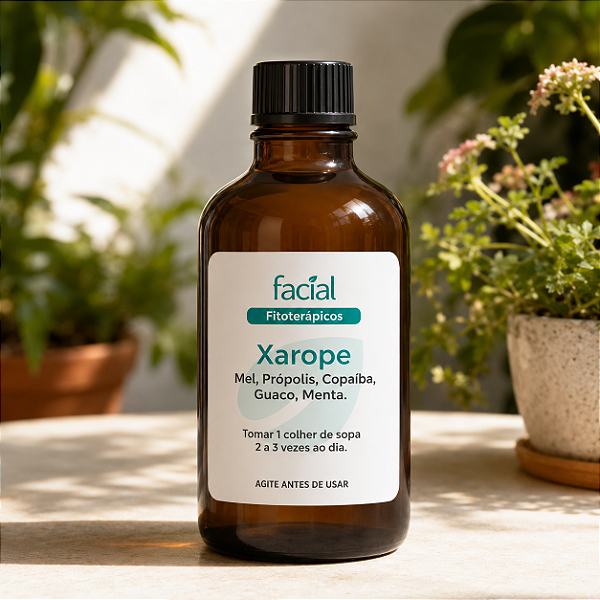 Xarope Expectorante Natural: Guaco, Mel, Própolis, Copaíba e Menta 150ml.