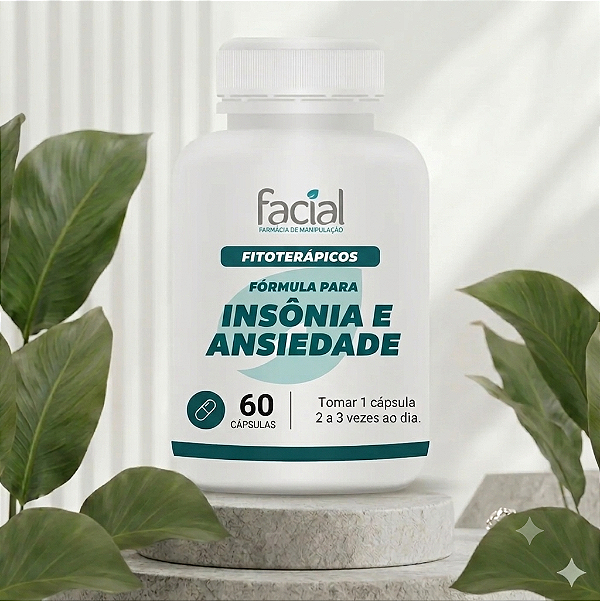 Fórmula para insônia e ansiedade 60 cáps