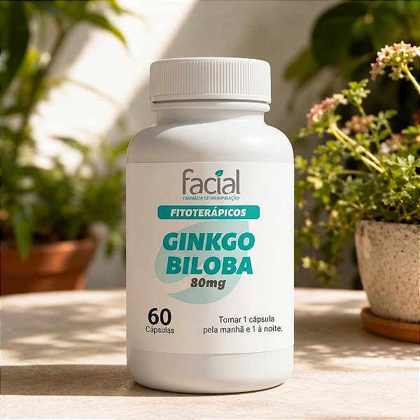 Ginkgo Biloba 80mg - 60 cápsulas