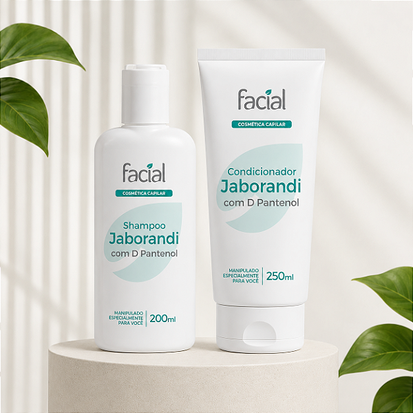 Shampoo e Condicionador Jaborandi e D-pantenol - TRATAMENTO ANTIQUEDA