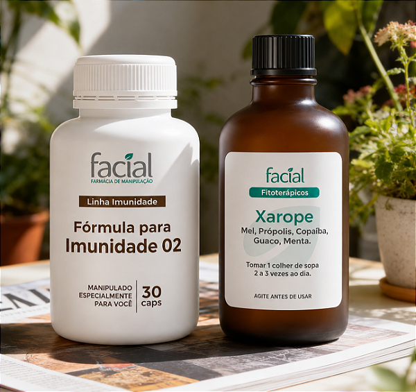 COMBO SUPER IMUNIDADE - Fórmula para Imunidade 02 + Xarope Expectorante