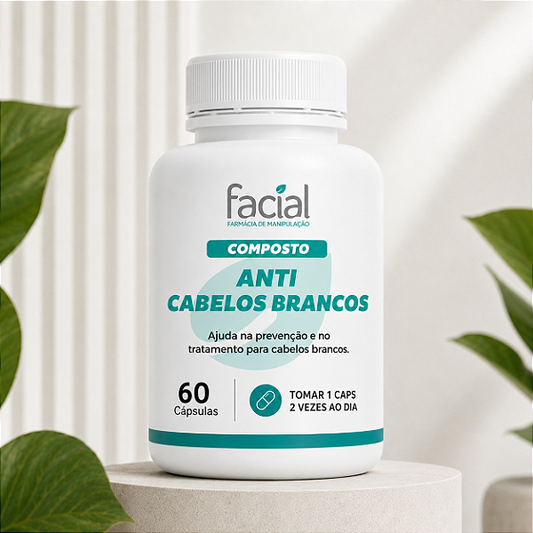 Composto anti cabelos brancos - 60 cápsulas