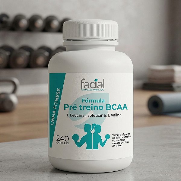 Pré treino em cápsulas BCAA 240 cápsulas