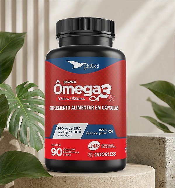 Supra Ômega 33 Epa / 22 Dha - 90 Cápsulas Sabor (natural)