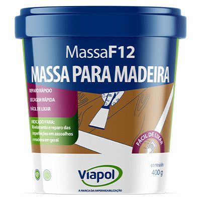 Massa F-12 Pote 400gr Castanho