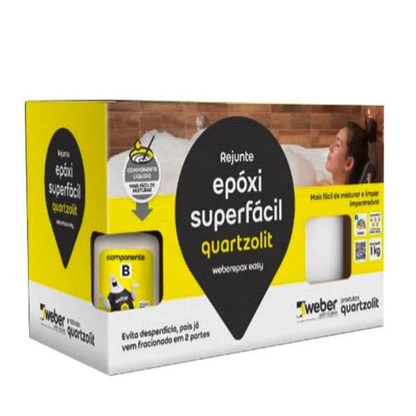 Rejunte Epoxi Super Fácil  Marrom Café Caixa 1kg