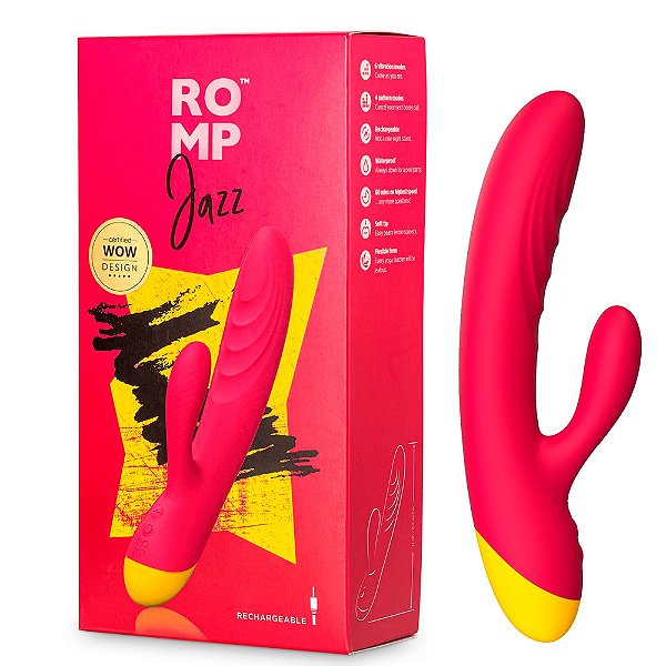 Vibrador Estimulador de Clitóris e Ponto G  - ROMP JAZZ.
