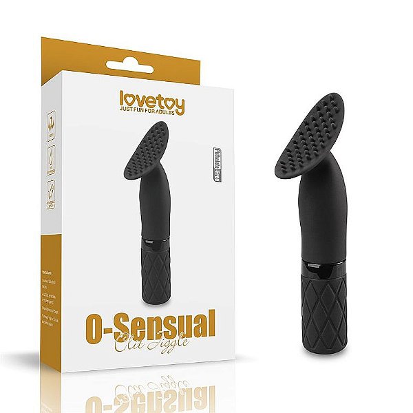 LOVETOY O-SENSUAL CLIT JIGGLE  - Vibrador Estimulador Ponto G com Cerdas Estimuladoras em Silicone 7 Modos de Vibração