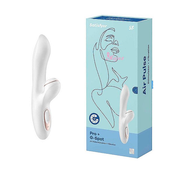 Vibrador Ponto G E Estimulador de Clitóris - SATISFYER PRO G-SPOT RABBIT.