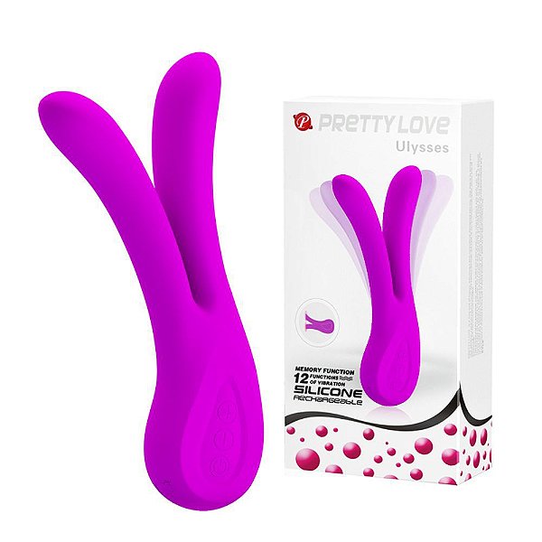 Vibrador Duplo Estimulador De Clitóris - ULYSSES PRETTY LOVE