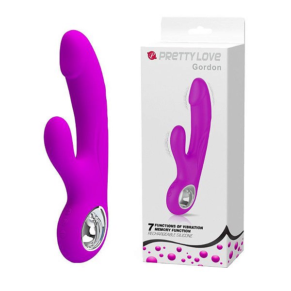 Vibrador Ponto G E Estimulador De Clitóris - PRETTY LOVE GORDON