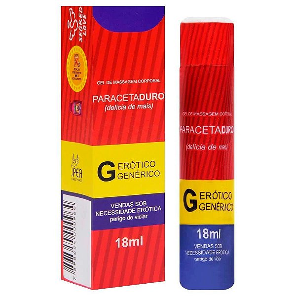 SEGRED LOVE PARACETADURO - Gel Lubrificante Excitante Masculino 18mL