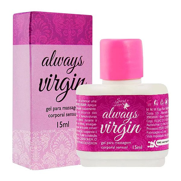 Gel Always Virgin Íntimo Feminino Adstringente 15mL - Segred Love
