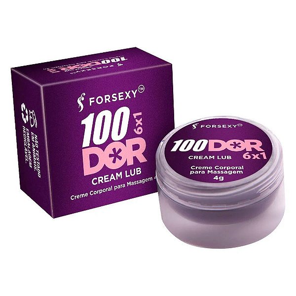 Pomada Cream Lub 100 Dor Anal 6x1 Dessensibiliza Excita - For Sexy