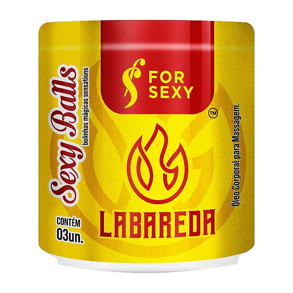 FOR SEXY LABAREDA - Bolinha Explosiva Excitante Com Efeito Hot | Contém 3 Cápsulas