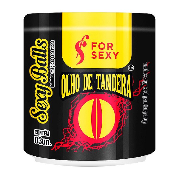 FOR SEXY OLHO DE TANDERA - Bolinha Explosiva Para Uso Anal Com Efeito De Pulsar, Esquentar e Excitar | Contém 3 Cápsulas