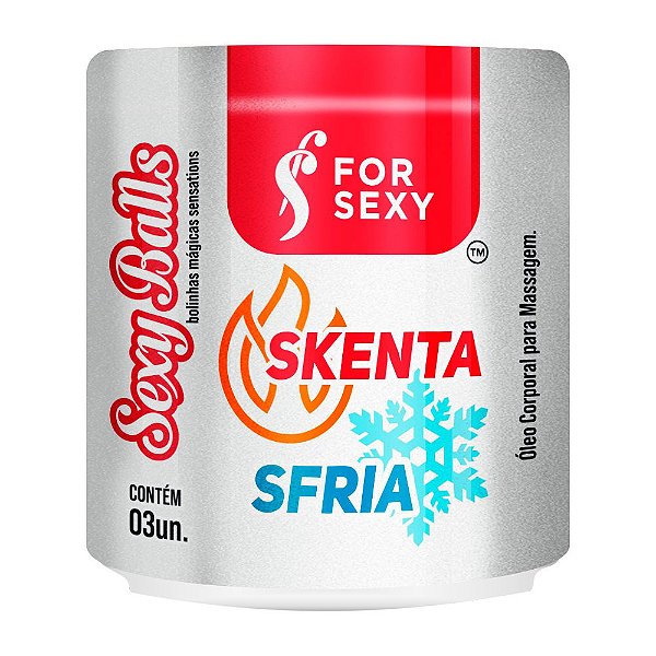 Bolinhas Explosiva Skenta Sfria Com Efeito Quente e Frio - For Sexy