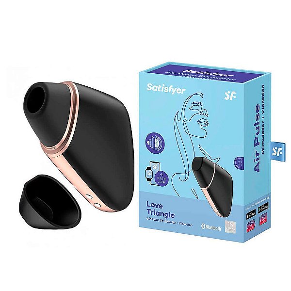 Sugador de Clitóris Com Controle por Aplicativo - SATISFYER LOVE TRIANGLE.