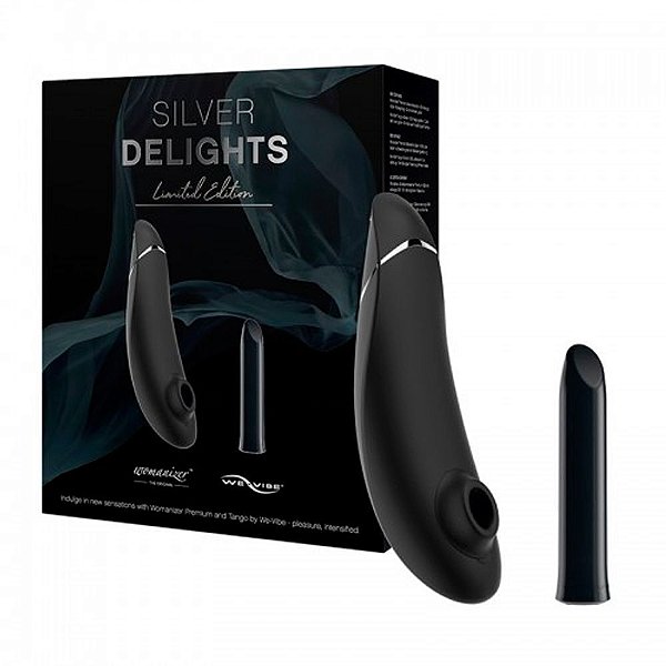 Kit Bullet E Estimulador De Clitóris - WE VIBE & WOMANIZER SILVER DELIGHTS
