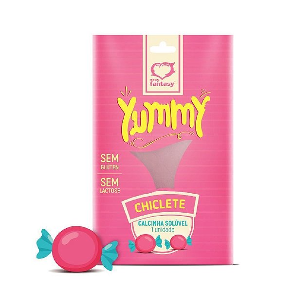 Calcinha Fio Dental Comestível Chiclete Yummy Sexy Fantasy