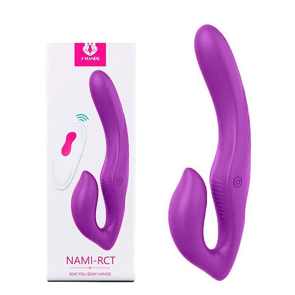 Vibrador Feminino Duplo Strapless Strap on Sem Cinta - S-Hande Nami-Rct