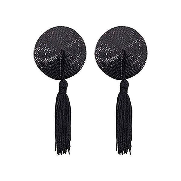 Nipple Cover Redondo Lantejoula Tamanho Unico Preto - Lingerie Sapeka