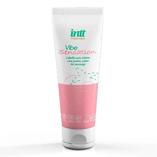 INTT COSMÉTICOS WELLNESS VIBE SENSATION - Lubrificante Íntimo Com Jambu 50 Ml | Sabor: Morango