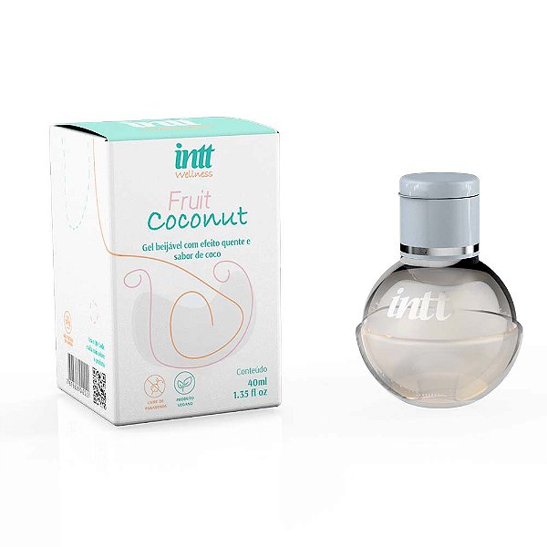 Fruit Coconut Wellness Gel Beijável Efeito Quente Coco 40mL - Intt Cosméticos