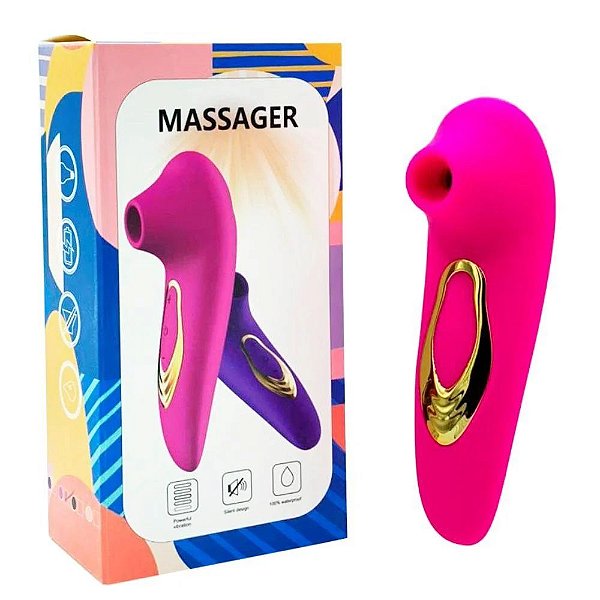 Vibrador Estimulador De Clitóris Feito Em Silicone Aveludado Com 5 Modos De Vibração Recarregável 11,7 X 3,6 Cm | Pink