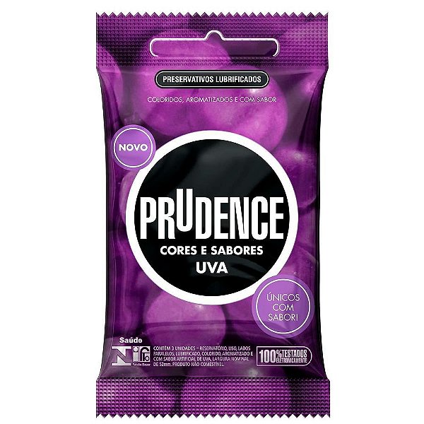 PRUDENCE CORES E SABORES - O Primeiro Preservativo com Aroma, Cor e Sabor de Verdade | SABOR: UVA