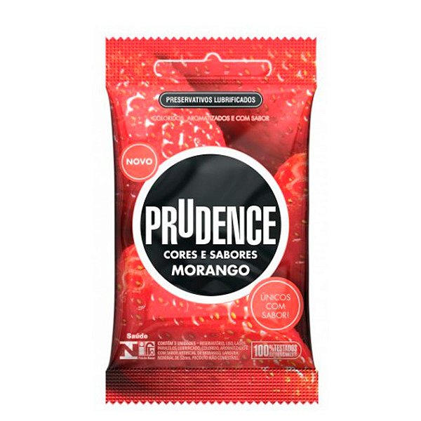 PRUDENCE CORES E SABORES - O Primeiro Preservativo com Aroma, Cor e Sabor de Verdade | SABOR: MORANGO