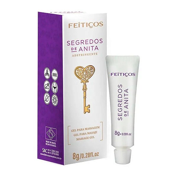 Gel Adstringente Segredos De Anita 8g  FEITIÇOS AROMÁTICOS