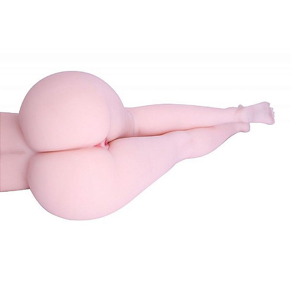 Masturbador Meio Corpo Pernas Com 2 Orifícios Penetráveis