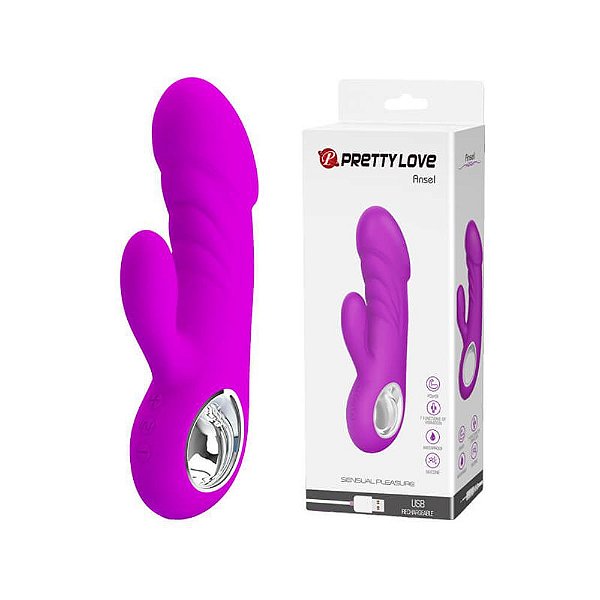 Vibrador Ponto G 7 Modos Vibração 5 Intensidades Roxo - Pretty Love Carina