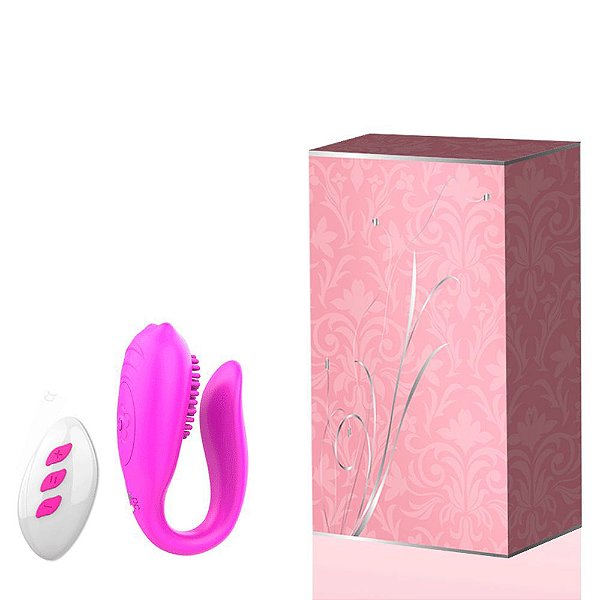 YOUVIBE - Vibrador para Casal Recarregável Com Cerdas Estimuladoras de Ponto G e Clitóris 12 Modos de Vibração | Cor: Roxo