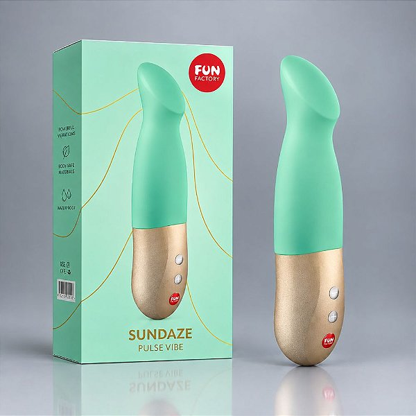 Vibrador e Pulsador Ponto G – Fun Factory Sundaze Verde – Silicone Soft Touch