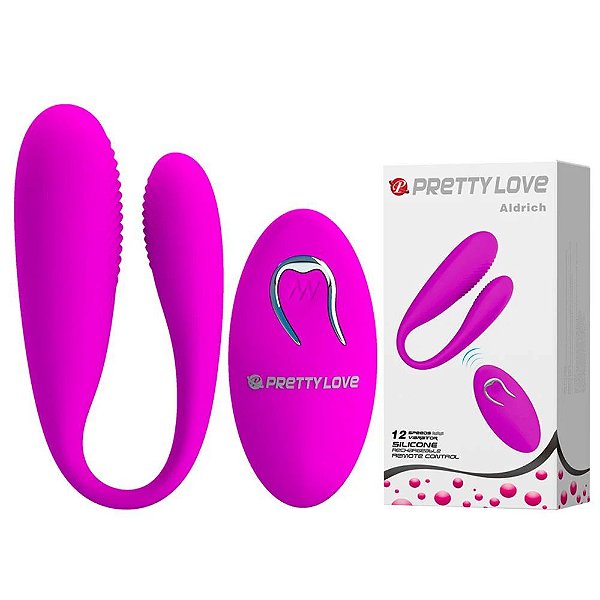 Vibrador Para Casais Com 12 Vibrações - PRETTY LOVE ALDRICH
