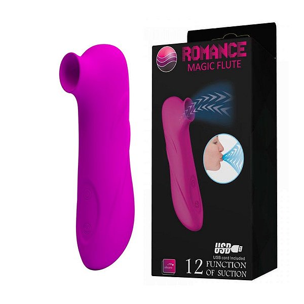 Vibrador de Sucção Estimulador de Clitóris - ROMANCE MAGIC FLUTE