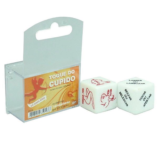 DIVERSÃO AO CUBO - Dados Eróticos Toque Do Cupido Só Para Elas - CONTÉM 02 DADOS