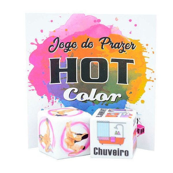 Dados Eróticos Jogo do Prazer Hot Color - DIVERSÃO AO CUBO