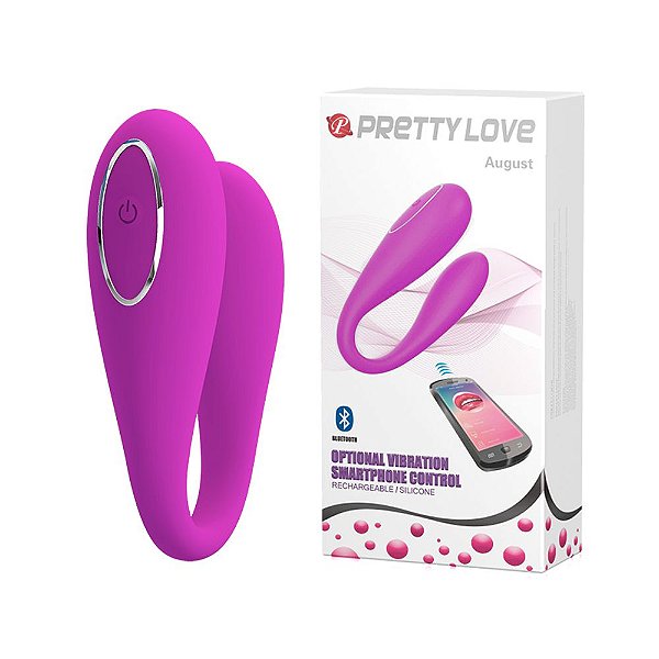 Vibrador para Casais Com 12 Vibrações - Pretty Love August