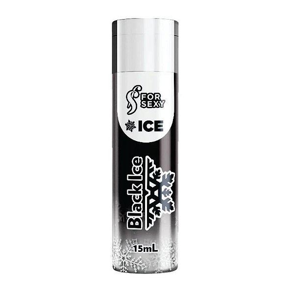 Gel Para Massagem Comestivel Sensação ICE 15mL Black Ice - FOR SEXY