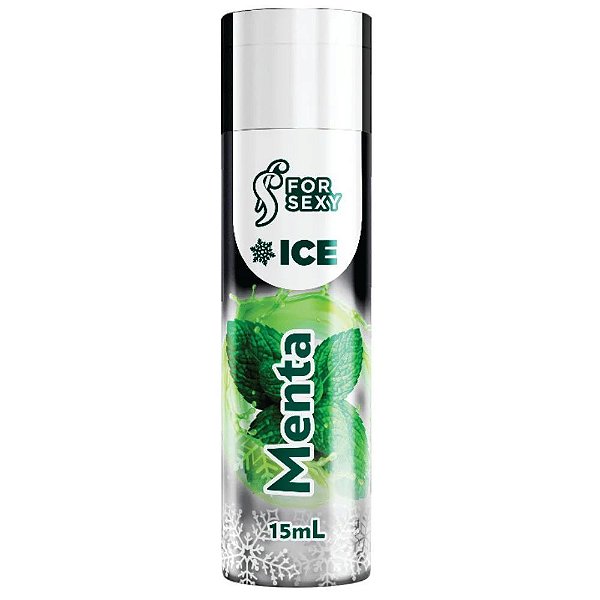 Gel Para Massagem Comestivel Sensação ICE 15mL Menta - FOR SEXY