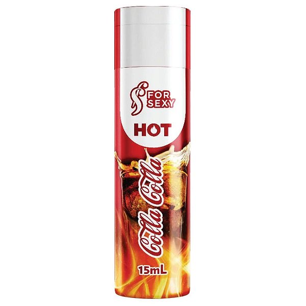 FOR SEXY - Gel Para Massagem Comestível Sensação HOT 15mL  Sabor Cola