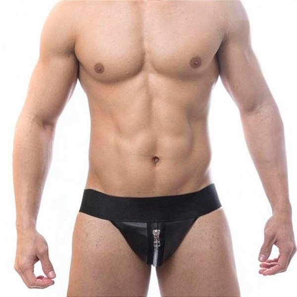 Cueca Jockstrap Tapa Sexo  Detalhe de Ziper Steves Designer - SD Clothing