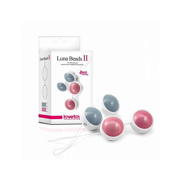 LoveToy -  Luna Beads II -  Bolinhas de Pompoarismo