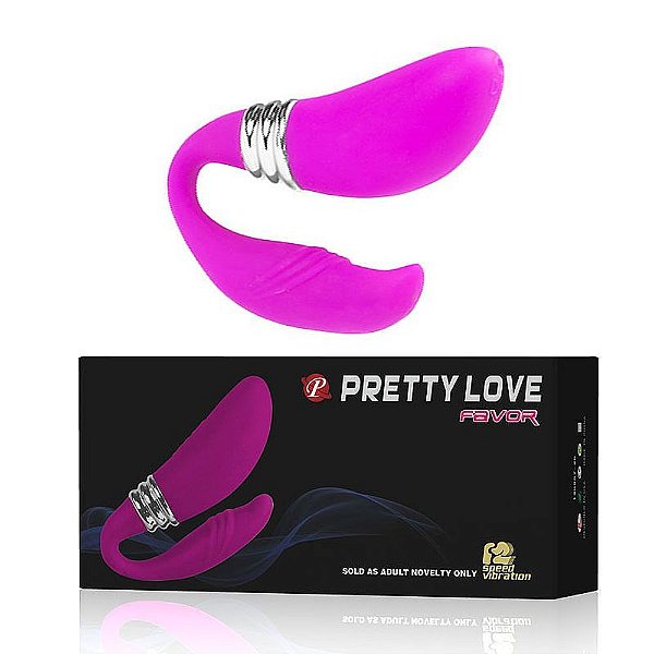 Vibrador para Casal Com 12 Modos de Vibrações - Favor Pretty Love