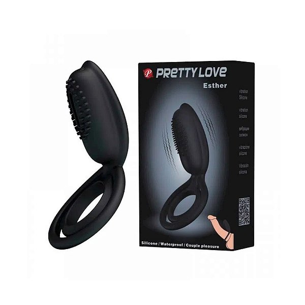 Anel Peniano Em Silicone Com Vibração Única - Pretty Love Esther