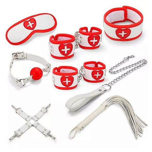 MEAME SEXTOYS - Kit Bondage Enfermeira Composto Por 8 Itens